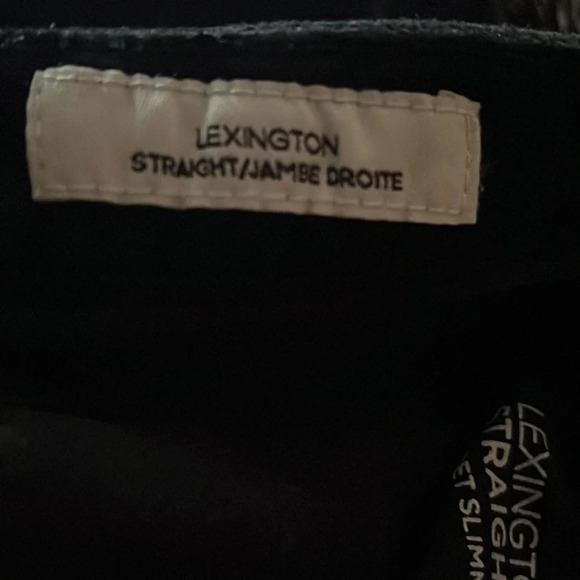 Jones Newyork  Lexington Straight black Velvet coudory jeans Sz 8P - Picture 7 of 11